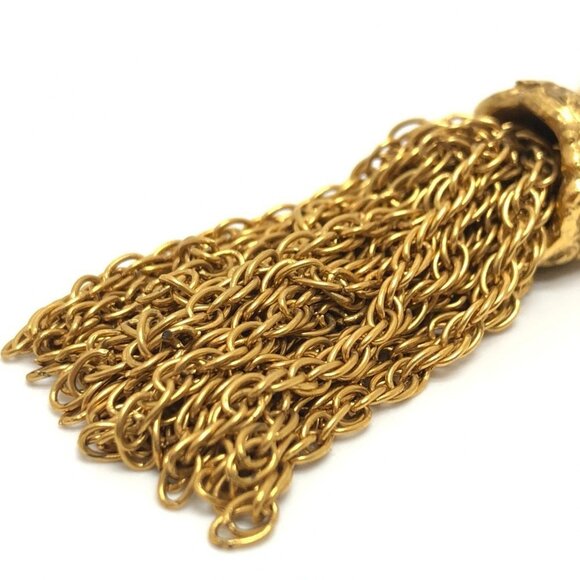 CHANEL Gold Coco Mark Brooch - Picture 7 of 10